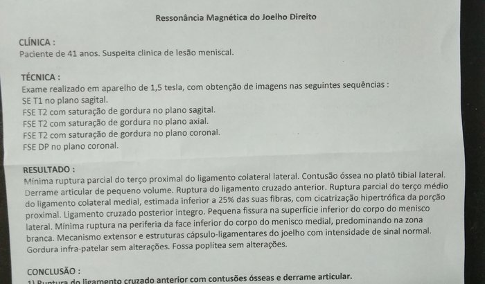 ATLETA FA CIRURGIA 