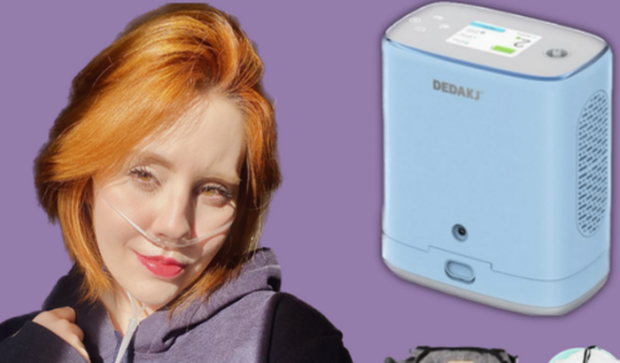 Ajude a Sissi a comprar um concentrador de oxigênio portátil