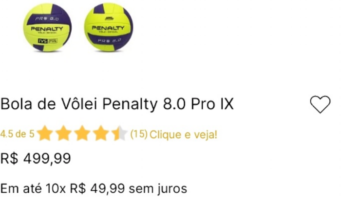 OLÁ VOCÊ PODE ME AJUDAR, SOU JOGADOR DE VÔLEI E MEU SONHO É TER UMA BOLA DA PENALTY ORIGINAL