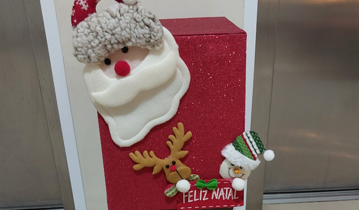 Caixinha Natal Jacarandá 