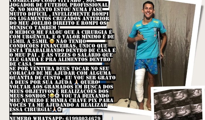 VAQUINHA PARA MINHA CIRURGIA ⚽️🙏🏻