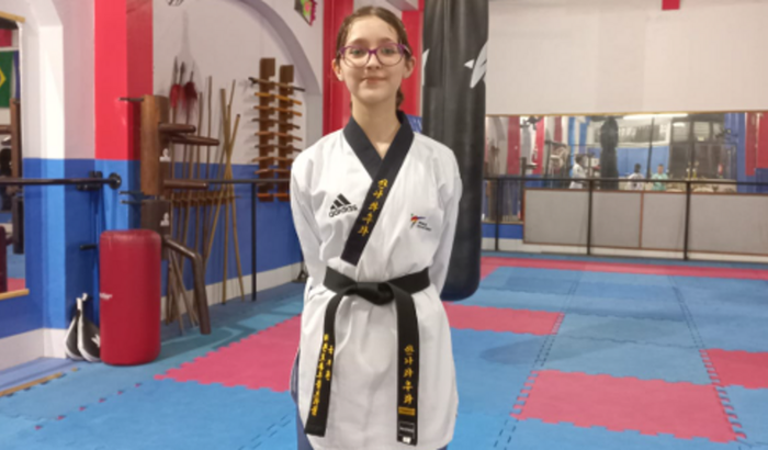 Rumo à Coreia. Laurinha no berço do Taekwondo para exame 3° DAN