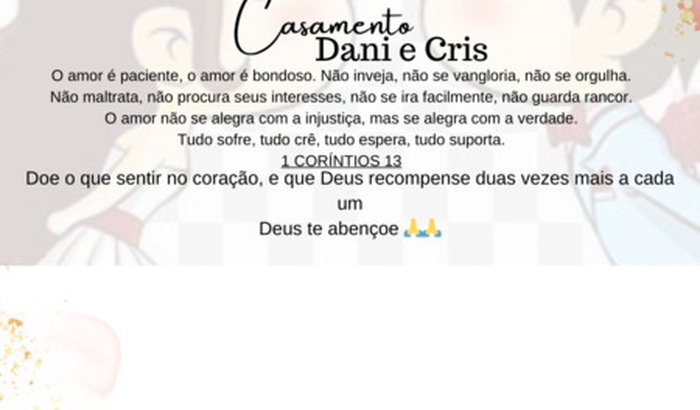 Vaquinha do amor (nosso casamento)