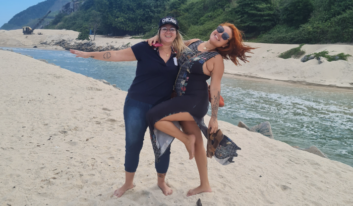 Lua de mel - Di e Lara