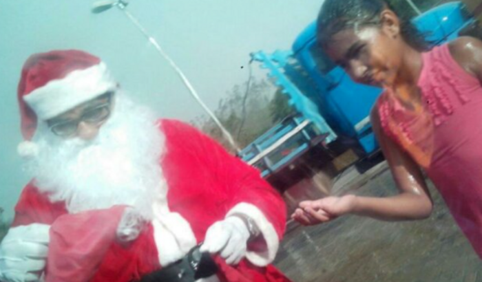 papai noel dos doces