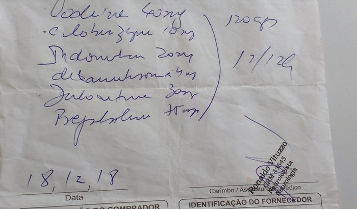 Fórmula de remédio