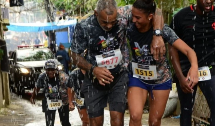 Vítima de um assalto com agressão 