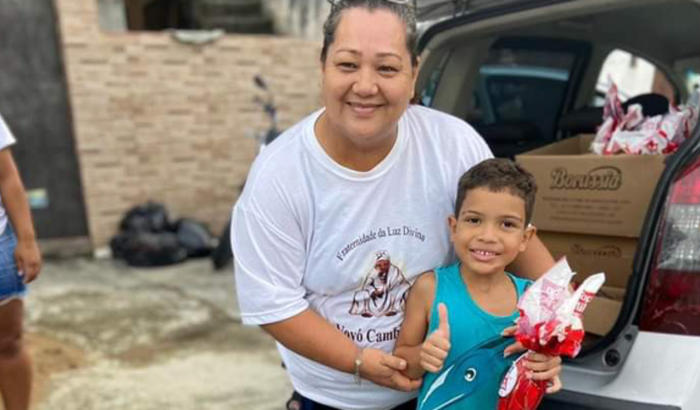 CRIANÇA FELIZ "PASCOA DO BEM" unindo forças mudamos vidas🌻