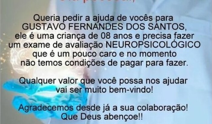 Tratamento do meu filho 