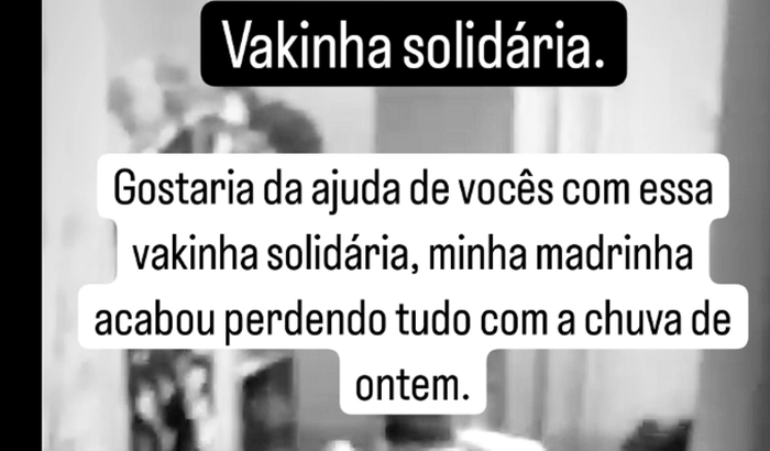 Ajuda depois da enchente.