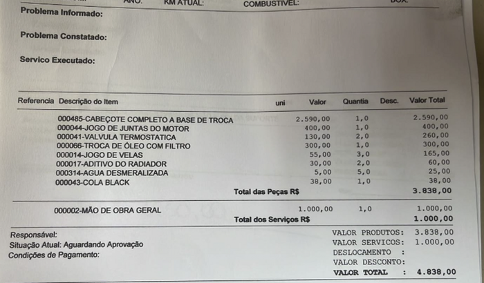 Conserto de veículo