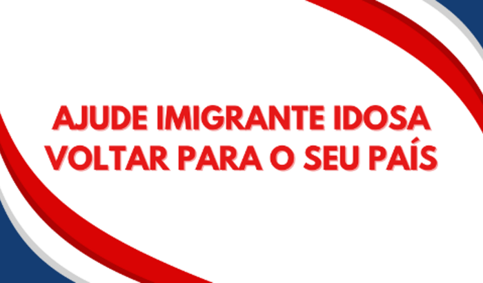 Imigrante idosa em busca de ajuda para voltar para França