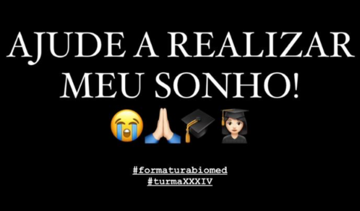 Ajuda pra pagar a festa de formatura 