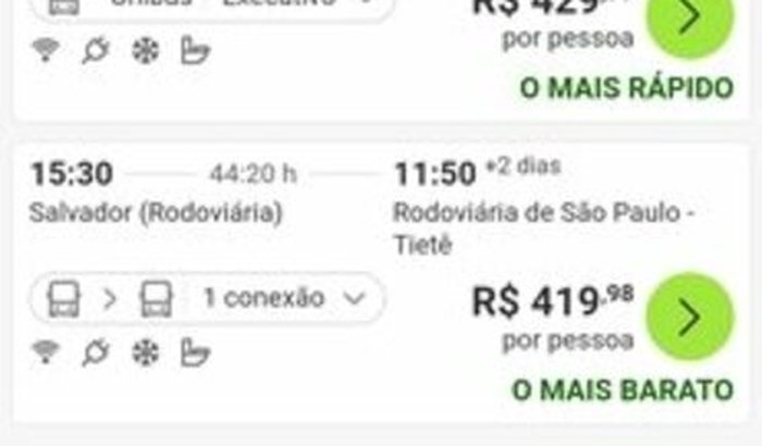 Ajuda para comprar passagem de ônibus