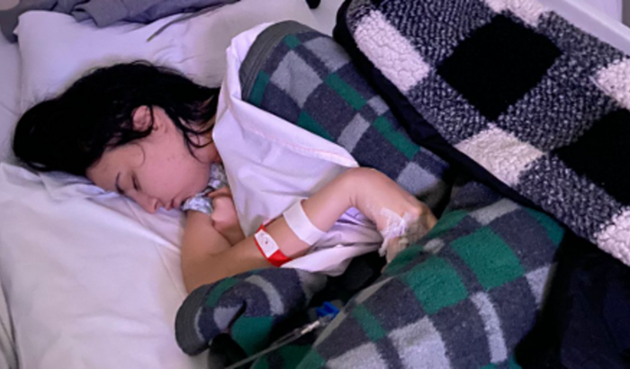 Acompanhar minha irmã no hospital.