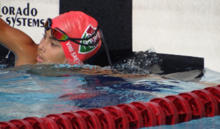 Atleta  Vínicus Lima -  Campeonato Brasileiro de Natação Infantil 2 do Fluminense.