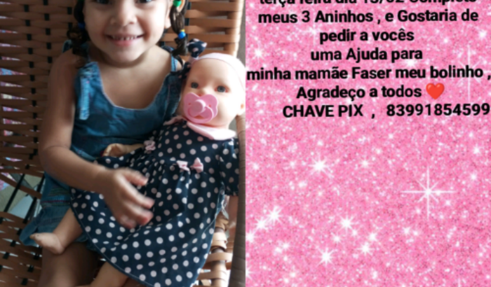 Aniversário da minha bebê Nicolly