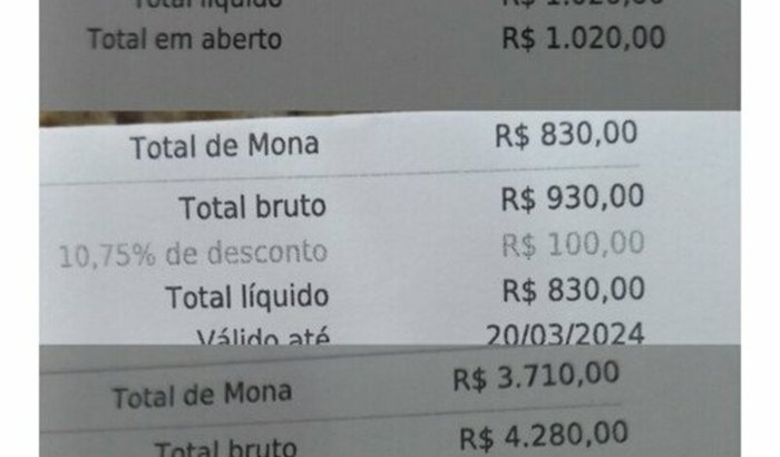 As despesas ficaram!