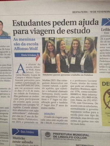 imagem da vaquinha APRESENTAÇÃO DE PROJETO CIENTÍFICO
