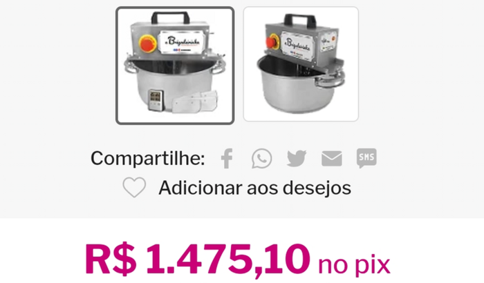 Panela para mexer doces para Iasmin 