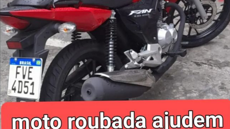 Ajude o Luiz, a moto dele foi roubada. 
