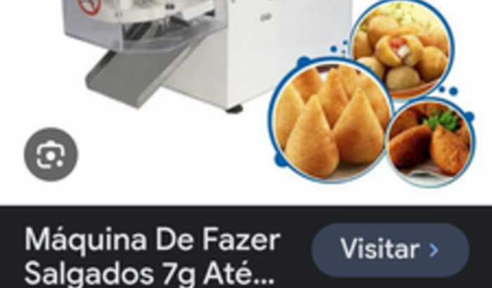Maquina de fazer salgados 
