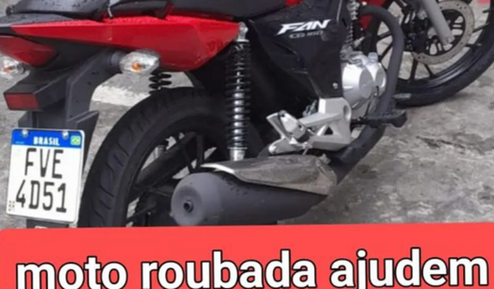 Ajude o Luiz, a moto dele foi roubada. 