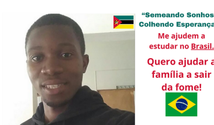 AJUDEM ao jovem de Moçambique, Germias Santos. SONHO DE ESTUDAR