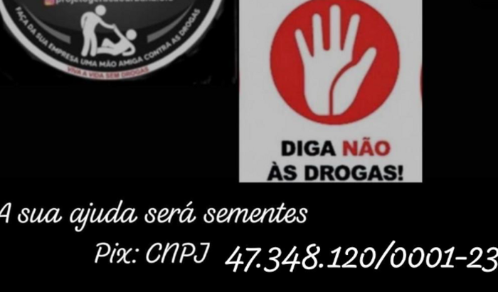 DIGA NÃO AS DROGAS - Projeto Vida Legal Missão Urbana 