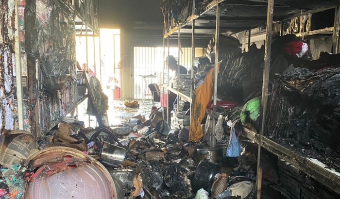 Ajuda para custear limpeza da loja em Londrina que foi destruída pelo incêndio