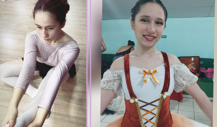 Bailarina Sophia em festivais de dança Nacional