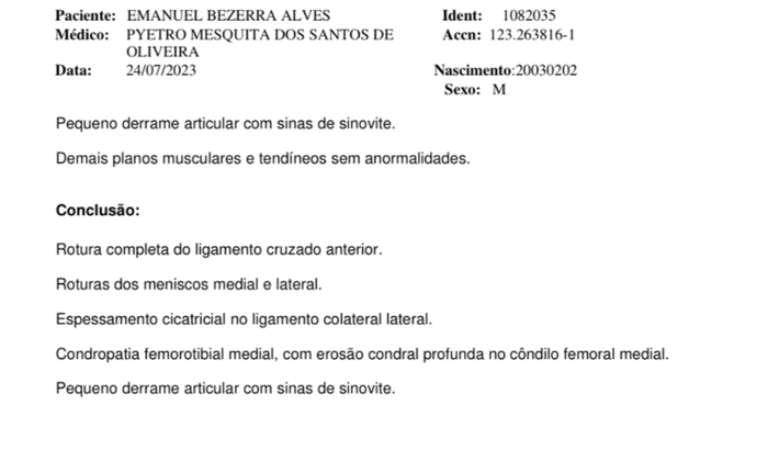 Cirurgia do Joelho 