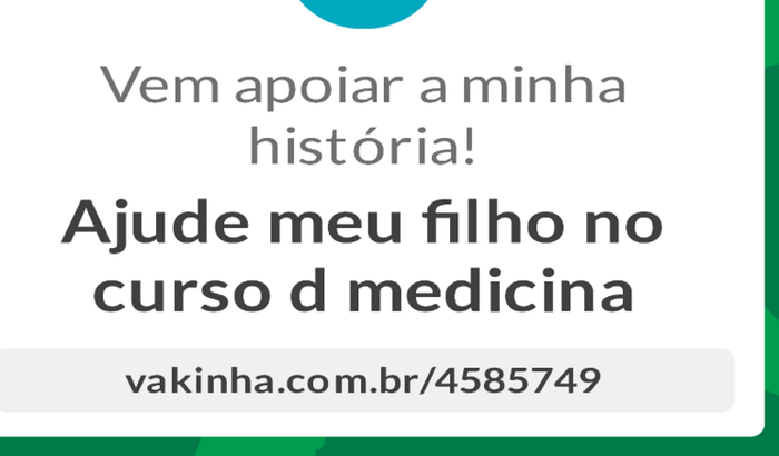 Ajude meu filho no curso d medicina