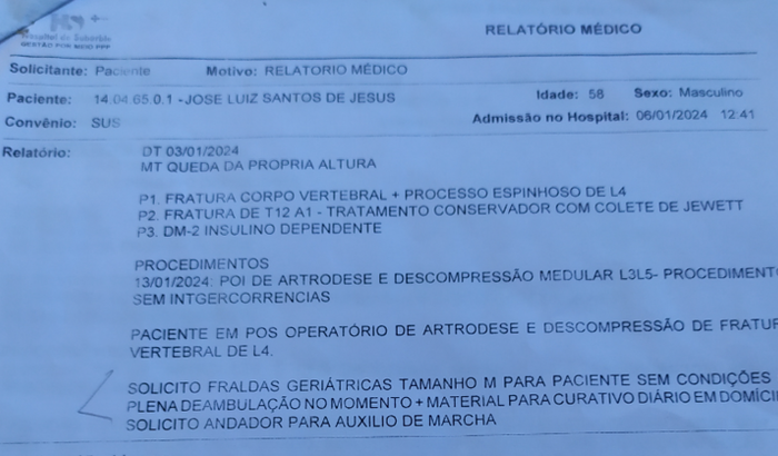 FRATURA VÉRTEBRA LOMBAR