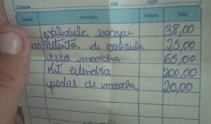 Me ajudem a concertar minha moto para trabalhar 