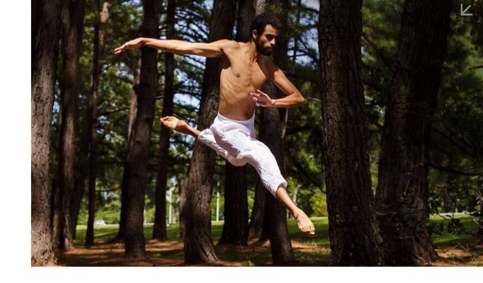 Ajudando o bailarino