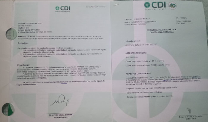 Uma mão amiga, para minha reabilitação ocupacional e funcional.