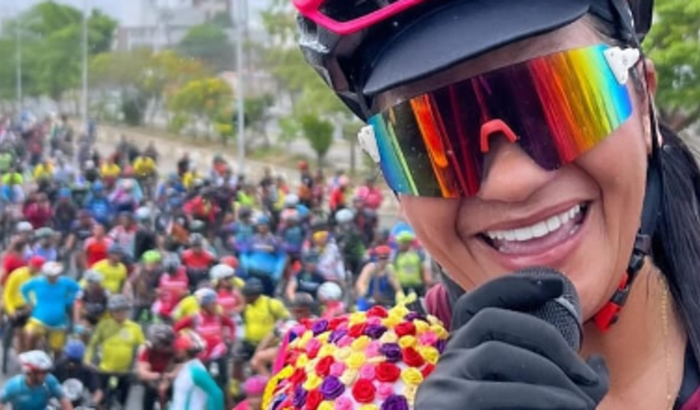 Evento de Ciclismo em Brasília com a LUCIMAR A CANTORA DO PEDAL