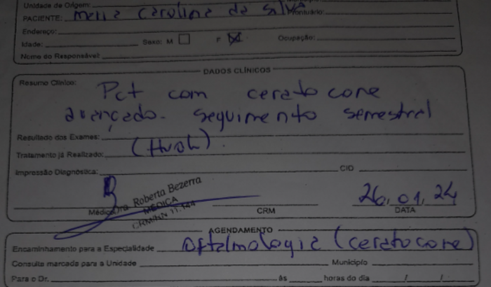Ajudar para comprar lentes pois estou com uma doença chamada ceratocone 