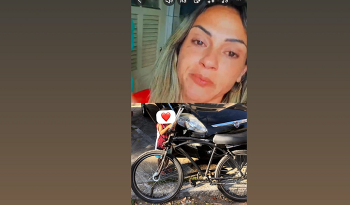 "Ajudem nossa amiga Luciana a comprar uma bicicleta, pois a sua foi roubada e ela precisa para trabalhar "