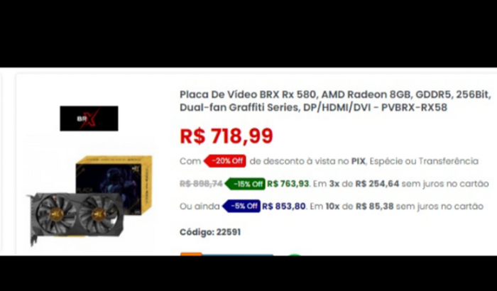 AJUDE A COMPRA NOSSA PLACA DE VÍDEO 