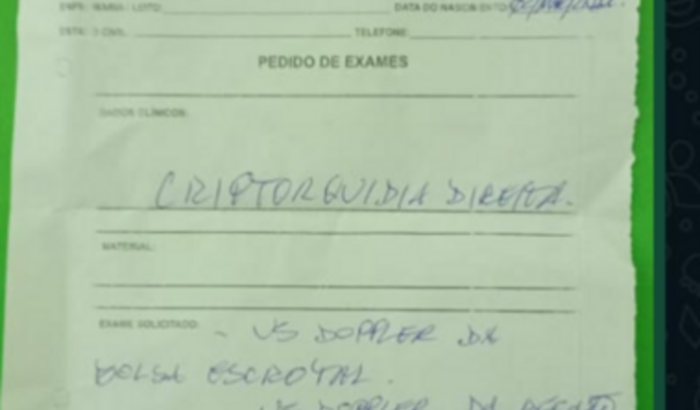 Exame que o SUS não tem.
