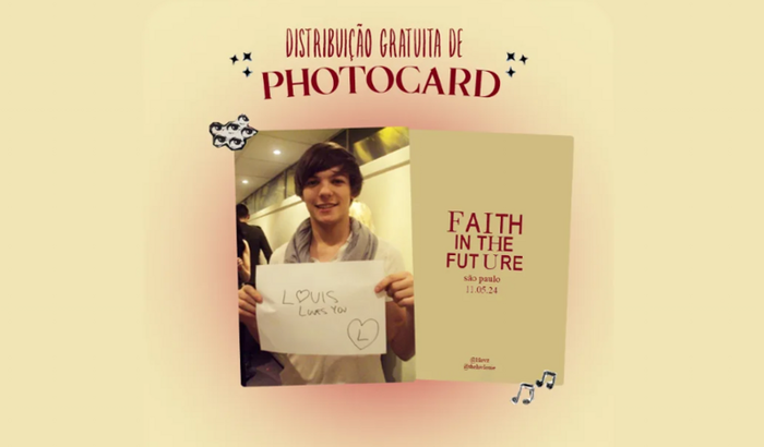 DISTRIBUIÇÃO PHOTOCARD SHOW DO LOUIS 11/05! 🫶🏽❤️‍🩹