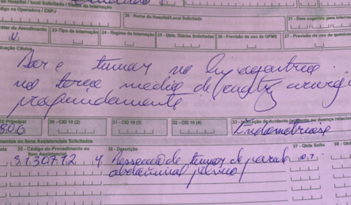 Ajude o tratamento 