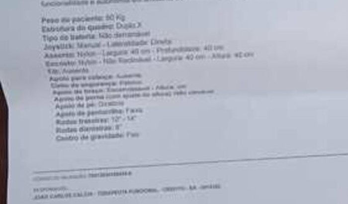 AJUDA PARA COMPRAR CADEIRA DE RODA MOTORIZADA