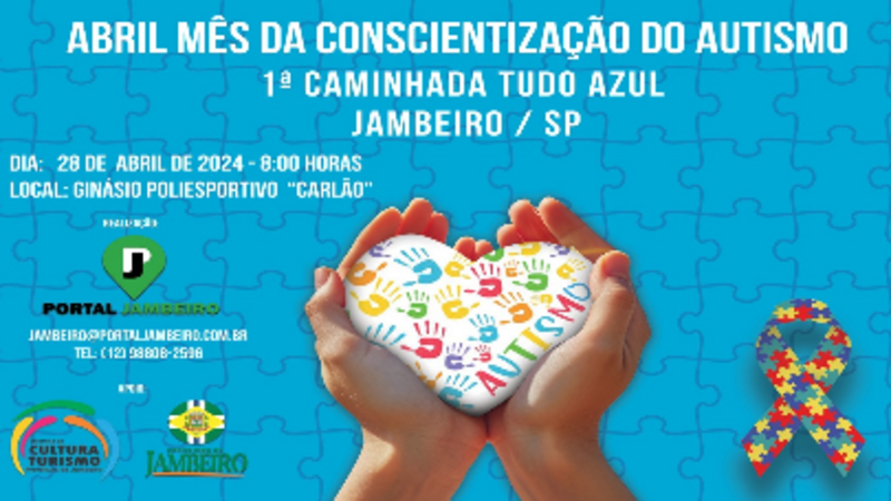 1ª CAMINHADA TUDO AZUL - CONSCIENTIZAÇÃO DO AUTISMO JAMBEIRO