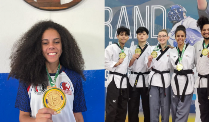Luana no Mundial de Taekwondo
