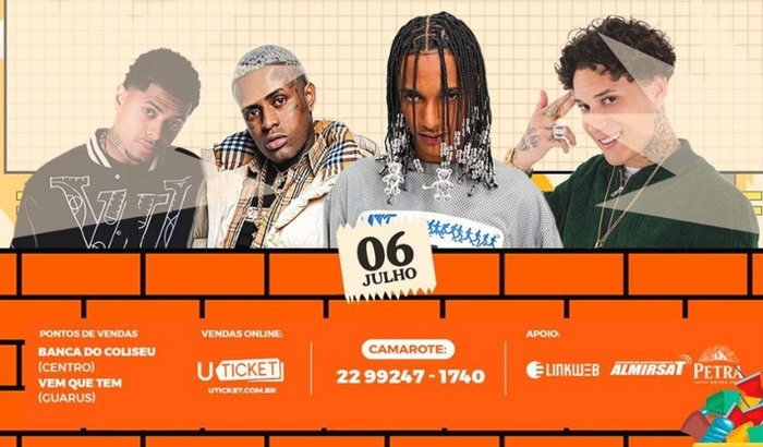 ajuda para comprar ingresso para o show do ig, oruam e chefin
