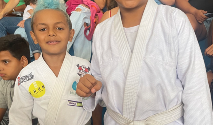 campeonato de jiu-jitsu no Chile do Miguel Belchior 7 anos 