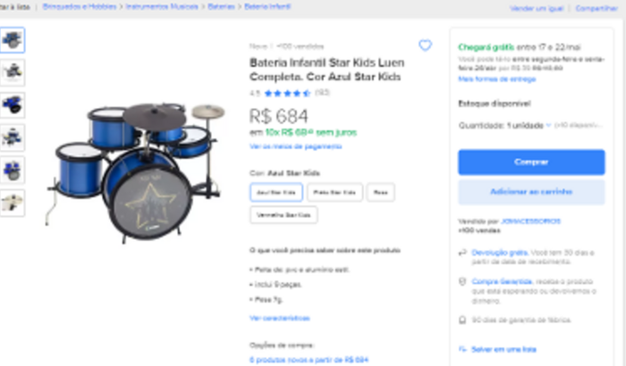 Ajude o João Davi em seu projeto de ser baterista